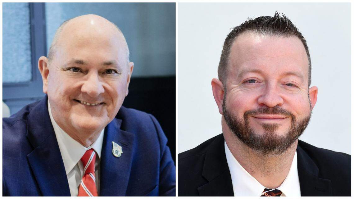 Clyde Dornier, left, is challenging Ryan Davidson in the Republican primary for Ada County Commission, District 1.