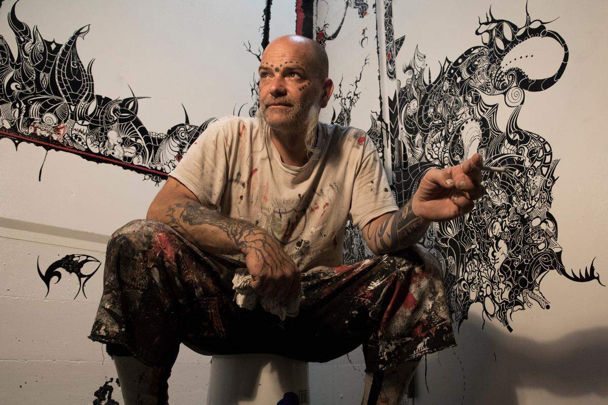 Colby Akers, 44, is the founder and director of the Freak Alley Gallery.