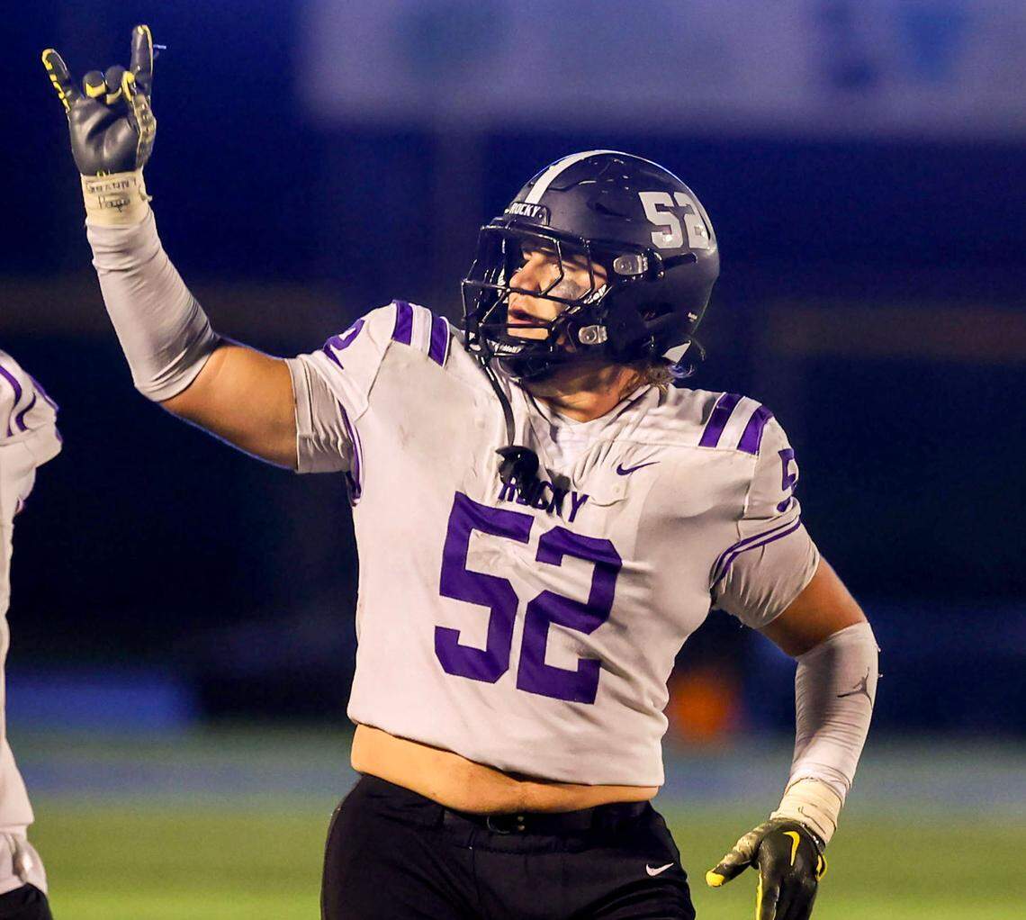 Rocky Mountain offensive lineman Jax Tanner verbally committed to BYU in July. 
