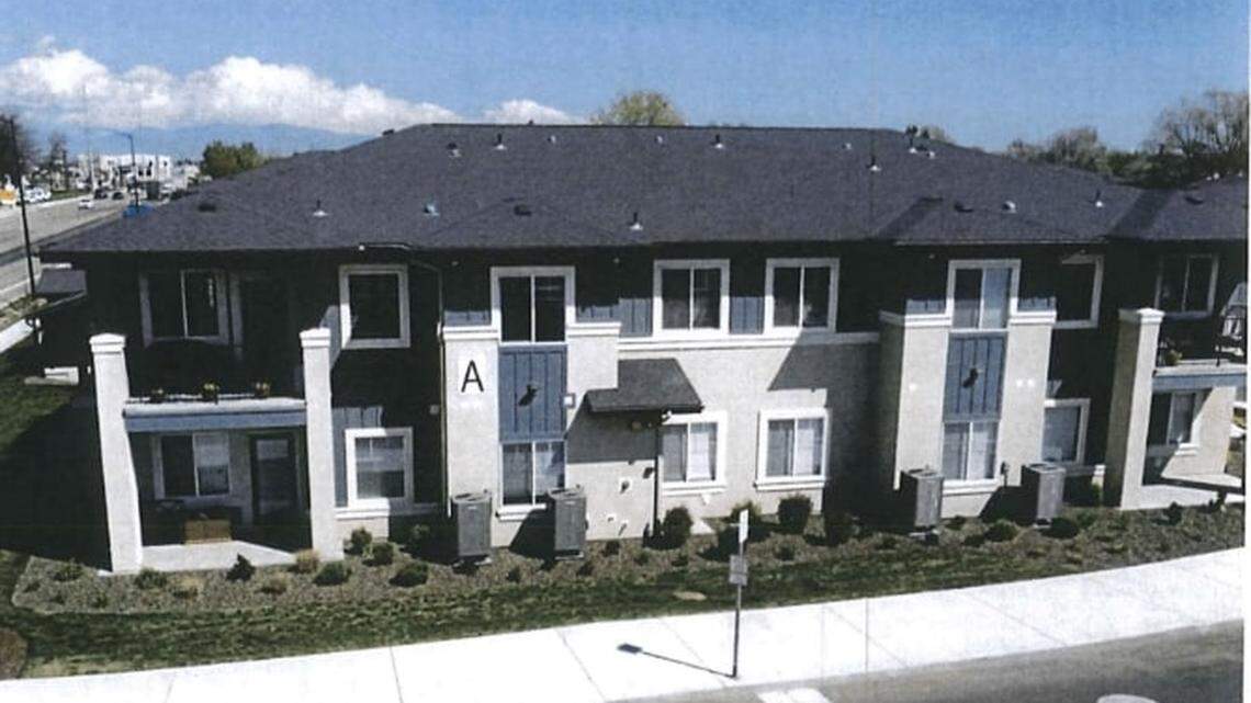 A rendering of what an apartment building would look like in Trilogy Development’s proposed Escalon Park subdivision at the eastern corner of Idaho 26 and Middleton Road. The Caldwell CIty Council denied the proposal.