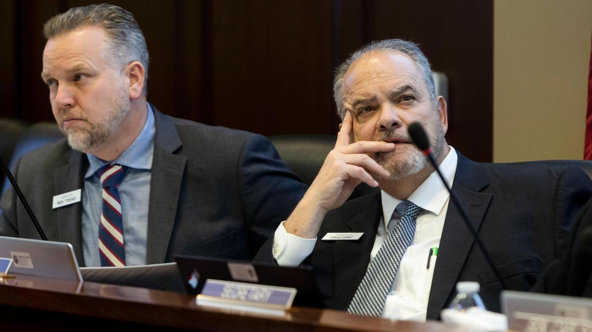 Sen. Dave Lent, R-Idaho Falls, who chairs the Senate Education Committee, listens to information on a bill sponsored by Sen. Tammy Nichols, R-Middleton, on Feb. 14 at the Capitol in downtown Boise. Senate Republicans on Monday rejected the proposal to create education savings accounts in Idaho.