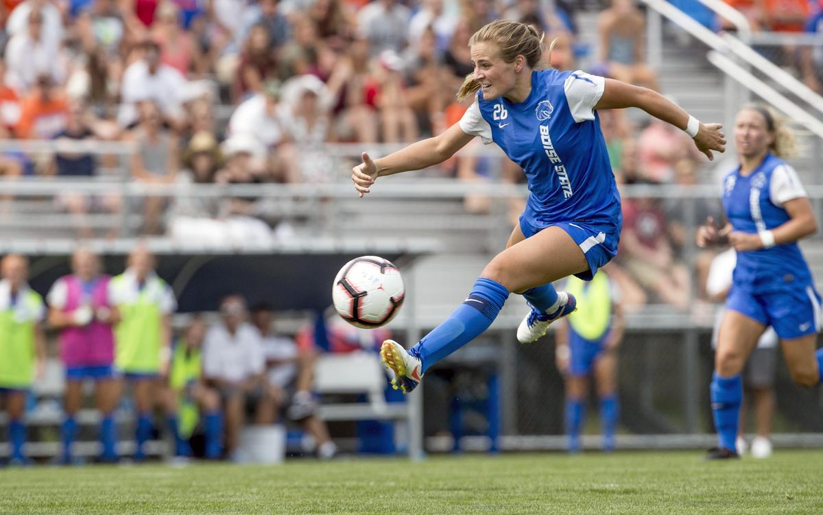 Boise State forward Raimee Sherle scored three goals in a 3-0 win over UNLV on Sunday to become Boise State’s career goals leader with 37.