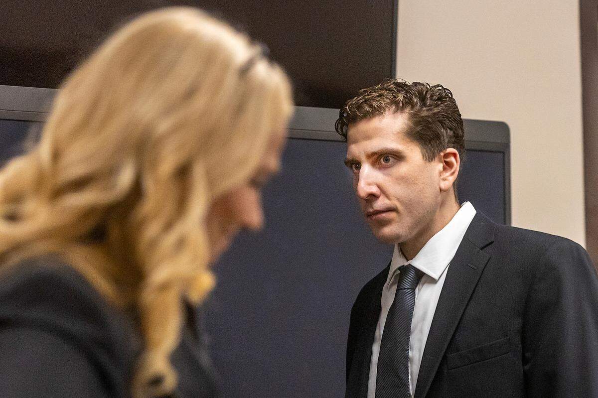 Bryan Kohberger, right, is charged with murdering four University of Idaho students in November 2022. Prosecutors plan to seek the death penalty if he is convicted.
