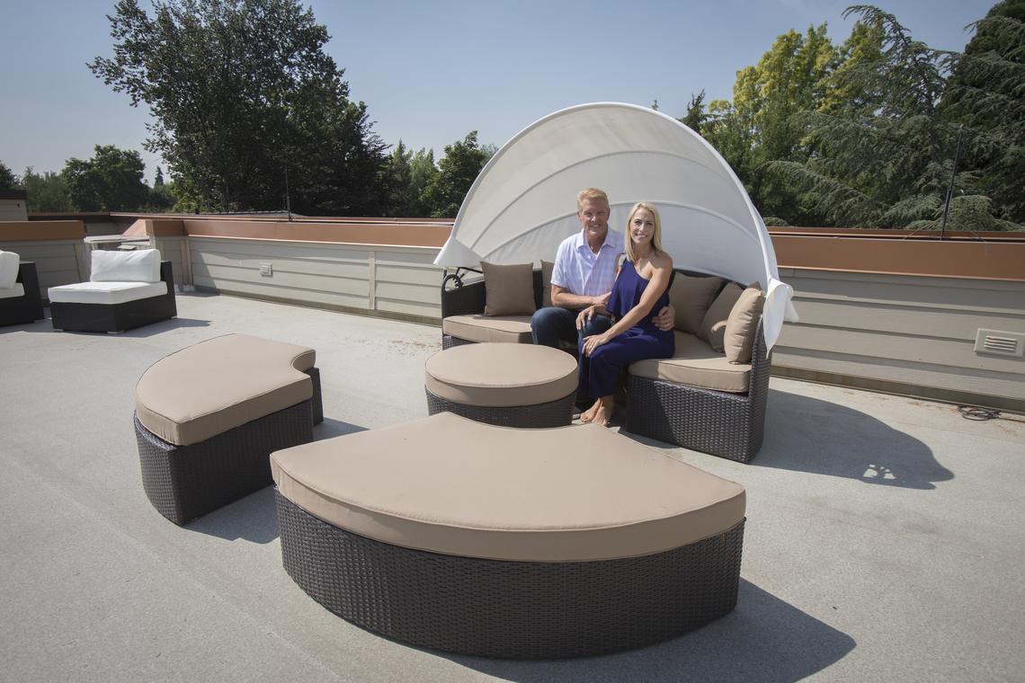 Bill and Calie Wendlandt have more plans for the home, including resurfacing the rooftop deck.