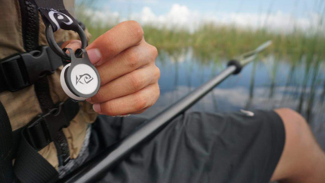 Created by Treasure Valley native Nic Wilson, the ANGLR Bullseye is a wearable device that allows anglers to record data during fishing trips with the click of a button.