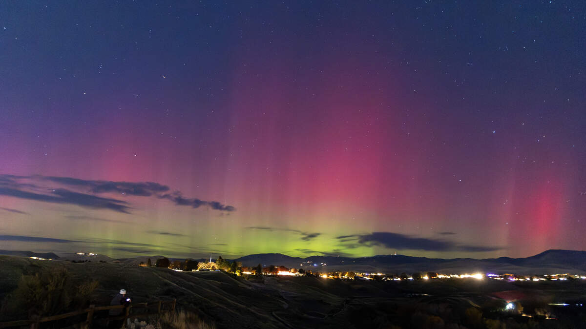 A solar storm caused the northern lights to be seen in Boise, Nov. 12, 2025.