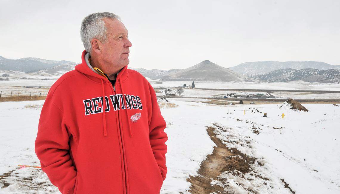 Mark Lowe looks over his Lava Lowe Village subdivision taking shape west of Lava Hot Springs. The homes would be required to be their owners’ primary residences.