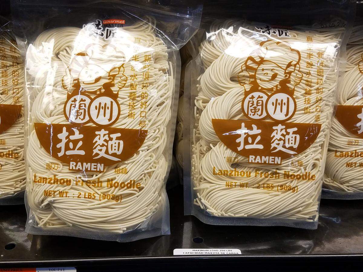 The Idaho Capital Asian Market carries six varities of fresh noodles, including this ramen variety, a staple of Lanzhou, China.