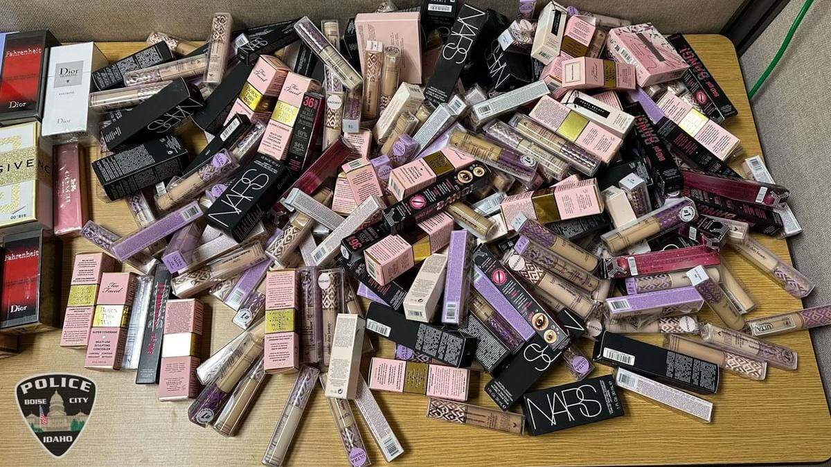Boise Police Department said it recovered this merchandise, stolen from an Ulta Beauty store in Boise, from members of an organized retail crime group.