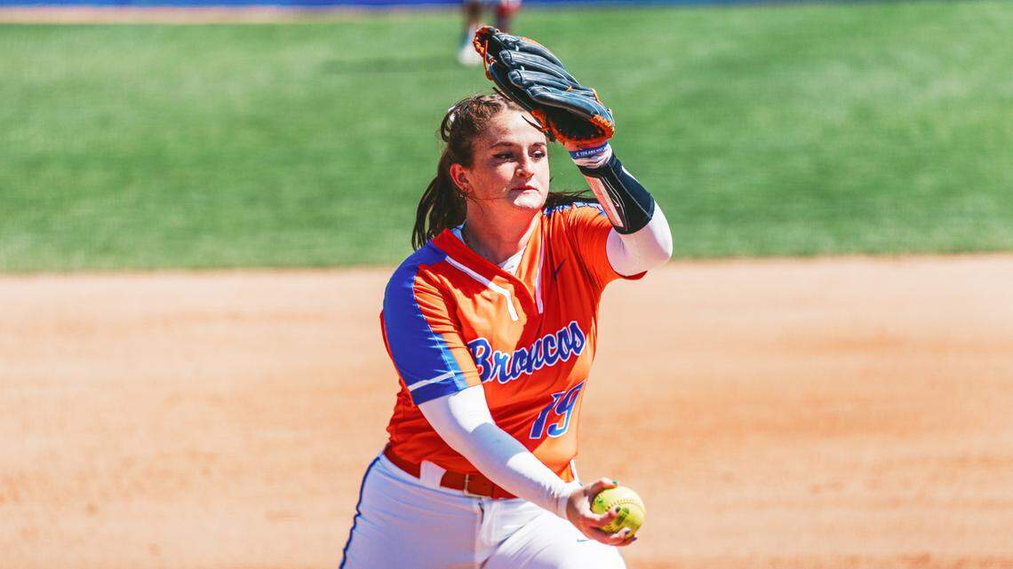 Boise State pitcher Hannah Bailey has thrown two complete games, posted a 1.31 ERA and allowed just nine base hits in three appearances this season.