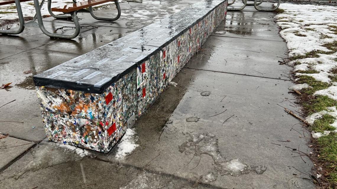 A Los Angeles-based company is using plastic from Boise’s orange bag recycling program to make Lego-like blocks fit for construction projects. Boise’s Parks and Recreation Department is using the blocks to make a bench in Manitou Park.