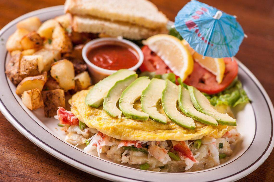 Feel like splurging? Order the “crabulous” Holy Crab! for breakfast.