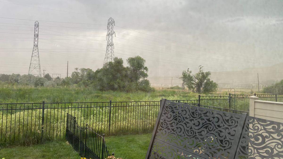 A dust storm blew through Boise on Tuesday evening.