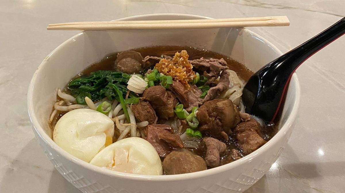 Boise Thai Noodle House serves dishes such as beef noodle soup ($14.50). This one has eggs added. “Delicious,” owner Frank Adams says.
