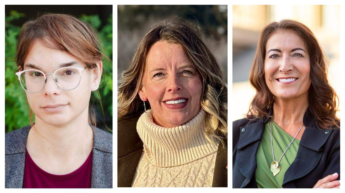 Democratic candidates for Idaho governor, from left, Maxine Durand, Jill Kirkham and Terri Pickens.