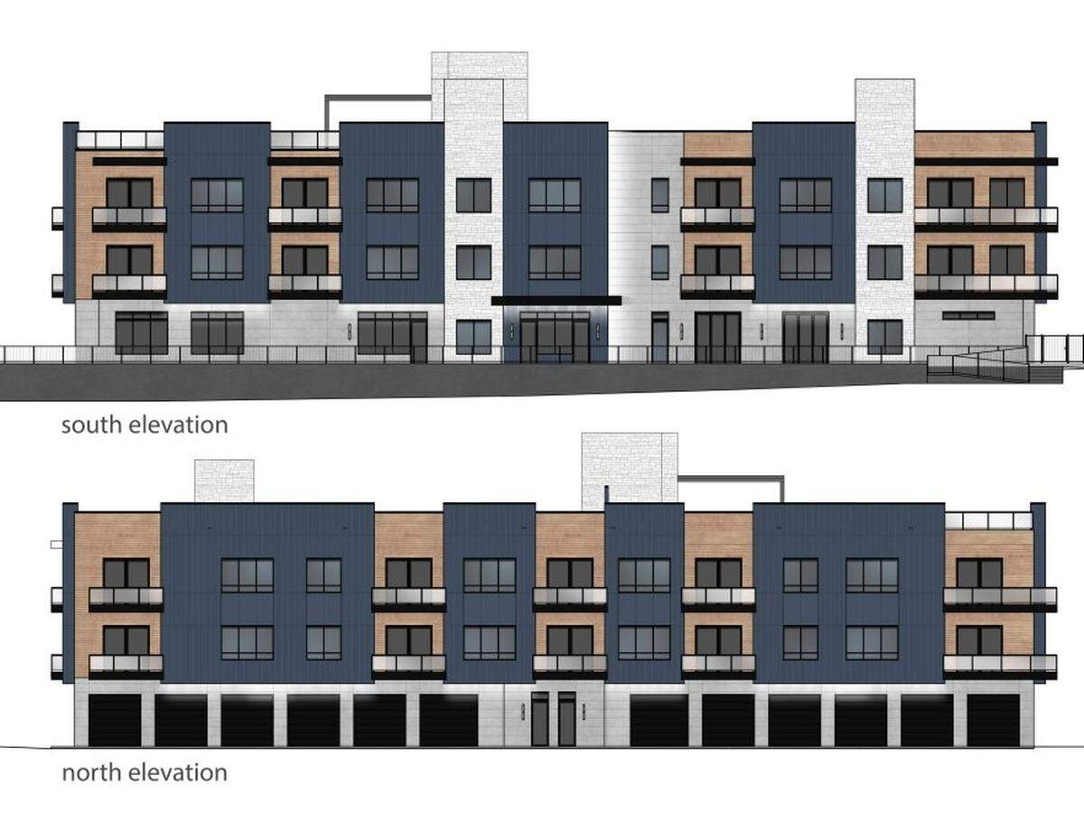 Twenty-two condominiums proposed at 4812 E. Barber Drive in the Harris Ranch subdivision would reflect “mountain modern” architecture, which is “characterized by clean lines, natural-looking materials and colors, (and) abundant light” and that “harmonizes with the project’s surroundings,” said an engineer’s letter to the Harris Ranch Review Board.