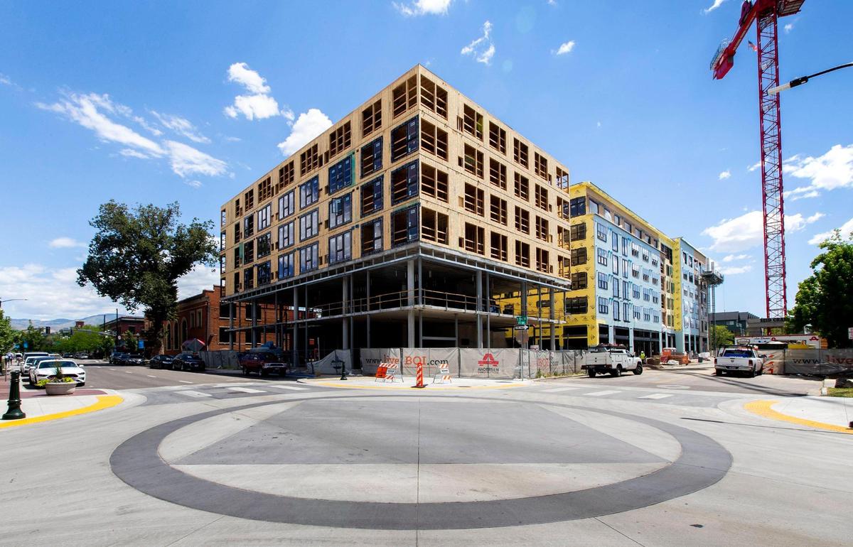The Lucy at 512 W. Grove St. will have 114 apartments, and Thomas Logan at 116 S. 6th St. next door will have 60.