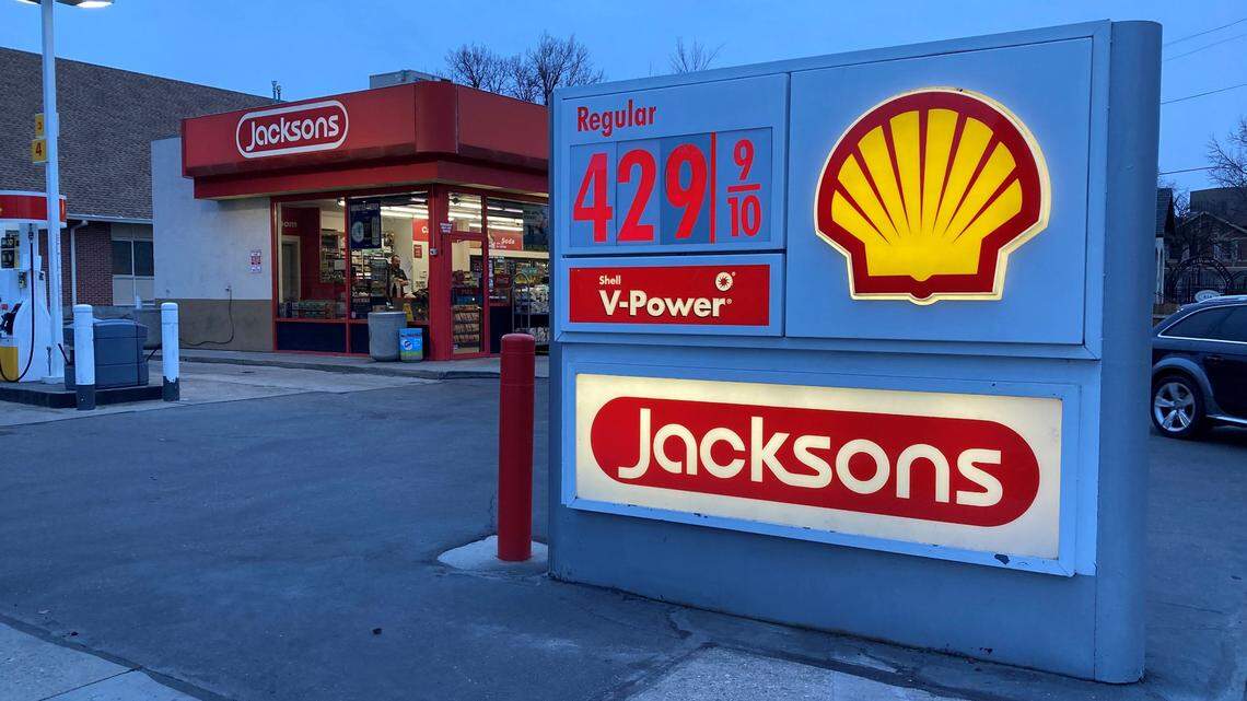 Prices reached $4.29 a gallon at numerous Boise stations Tuesday, including this Jacksons Food Stores convenience store at 818 N. 8th St., near the Boise Co-op downtown.
