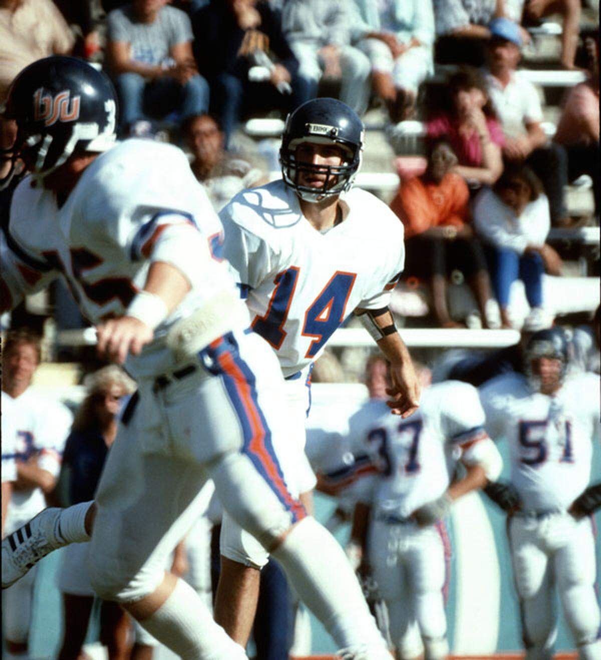 Boise State quarterback Joe Aliotti threw the championship-winning touchdown pass in 1980. He threw 13 touchdown passes that season.