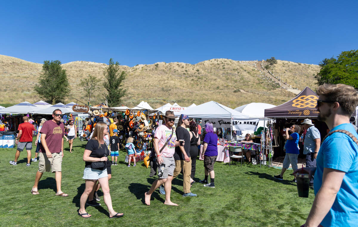 Hundreds attend the Hyde Park Street Fair held at Camel’s Back Park in Boise, Saturday, Sept. 16, 2023.