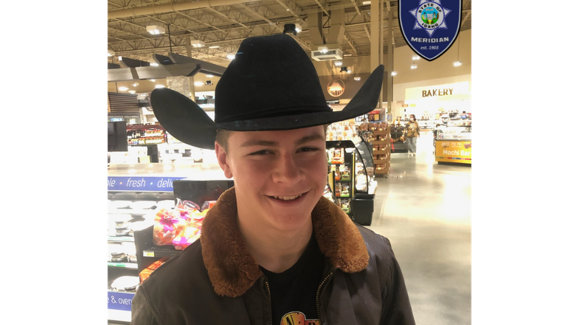 Meridian Police are searching for 14-year-old Nicholas Garvin, who was last seen on Wednesday evening in Eagle.