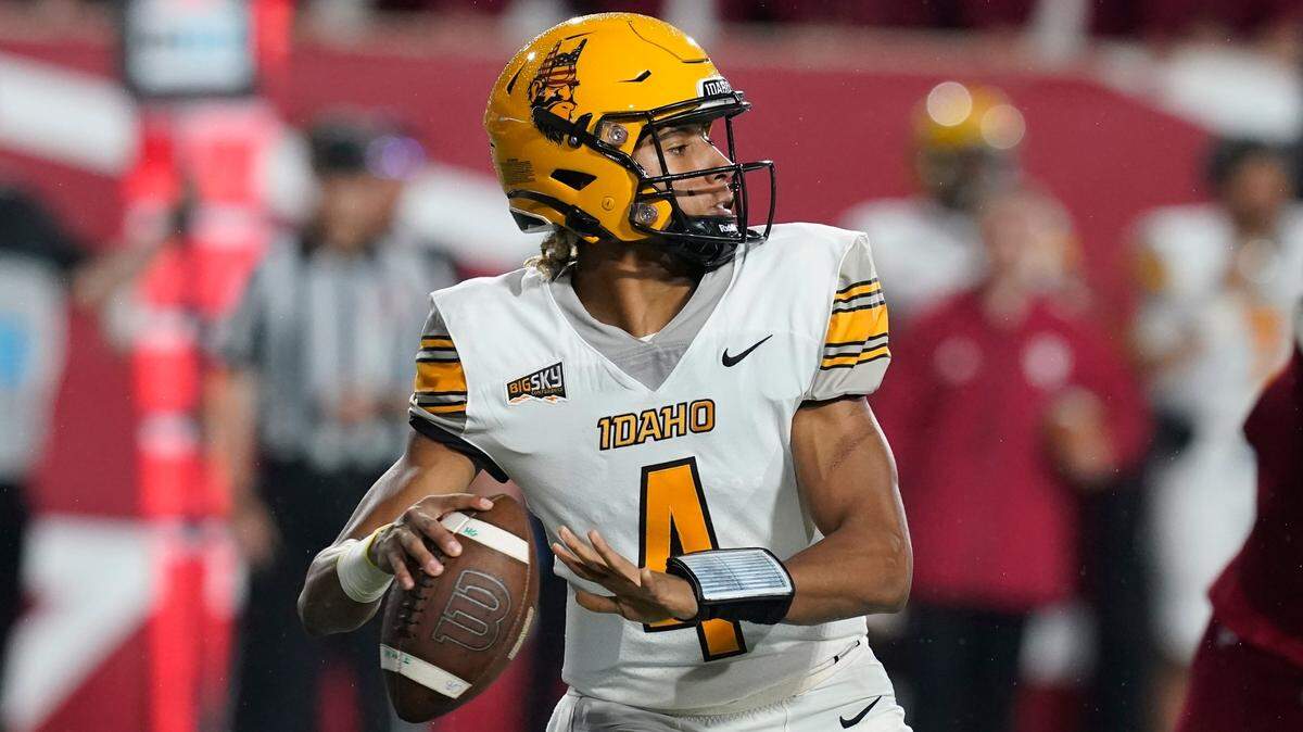 Idaho quarterback Gevani McCoy has completed 69-of-98 passes for 775 yards and six touchdowns this season.