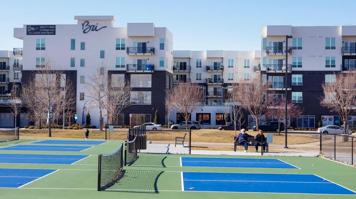 Pickleball courts in Meridian.