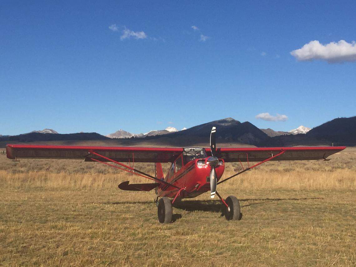 Todd Cranney said bush planes, like this one on the Borens’ Hell Roaring Ranch property, are used for ranching. Michael Boren said he uses personal aircraft for ranching operations but wants the grass pasture where he takes off and lands named an official airstrip by Custer County to allow emergency services to land there.