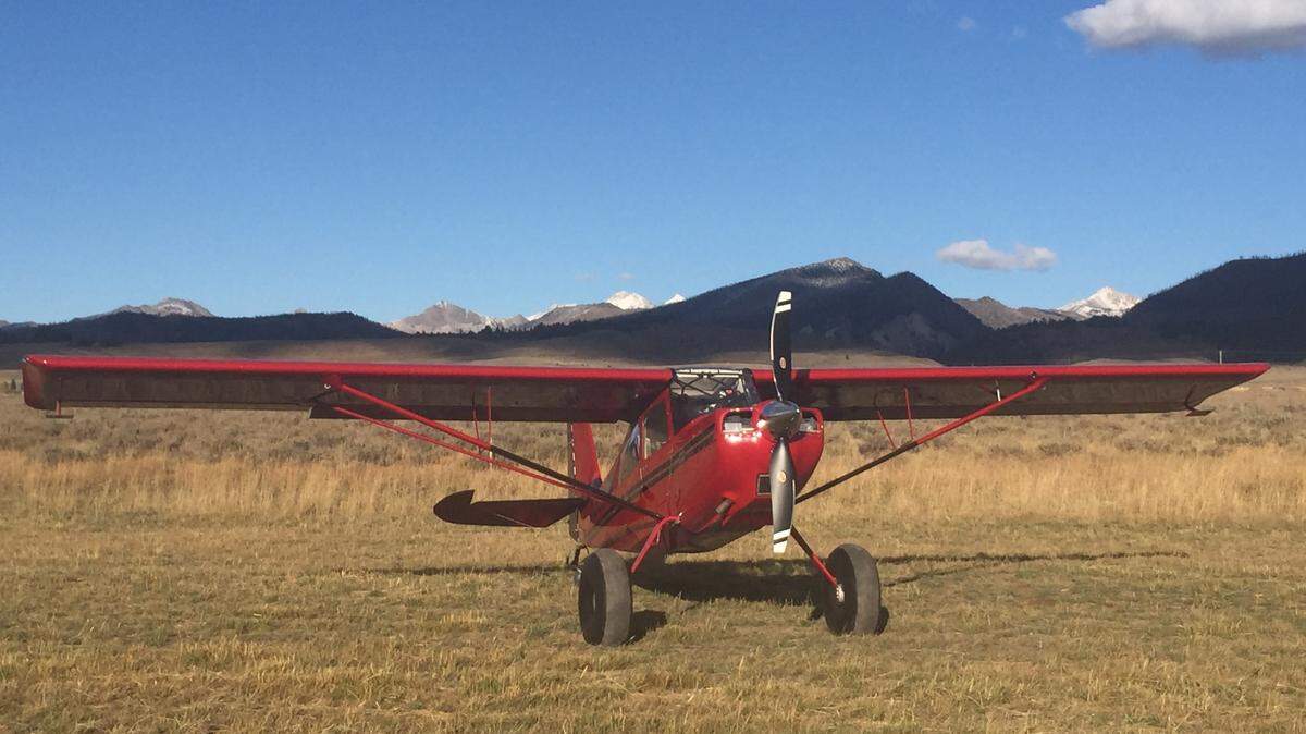 Todd Cranney said bush planes, like this one on the Borens’ Hell Roaring Ranch property, are used for ranching. Michael Boren said he uses personal aircraft for ranching operations but wants the grass pasture where he takes off and lands named an official airstrip by Custer County to allow emergency services to land there.