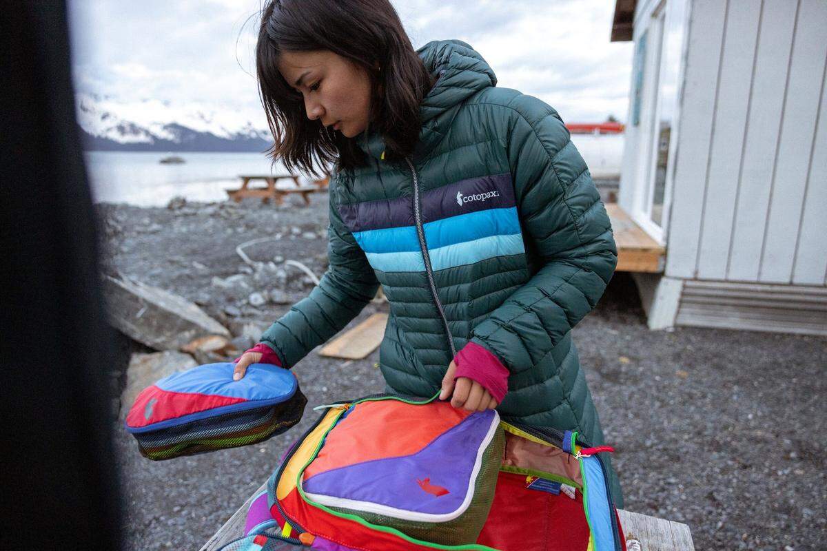 Cotopaxi products include backpacks, jackets and other outdoor gear.