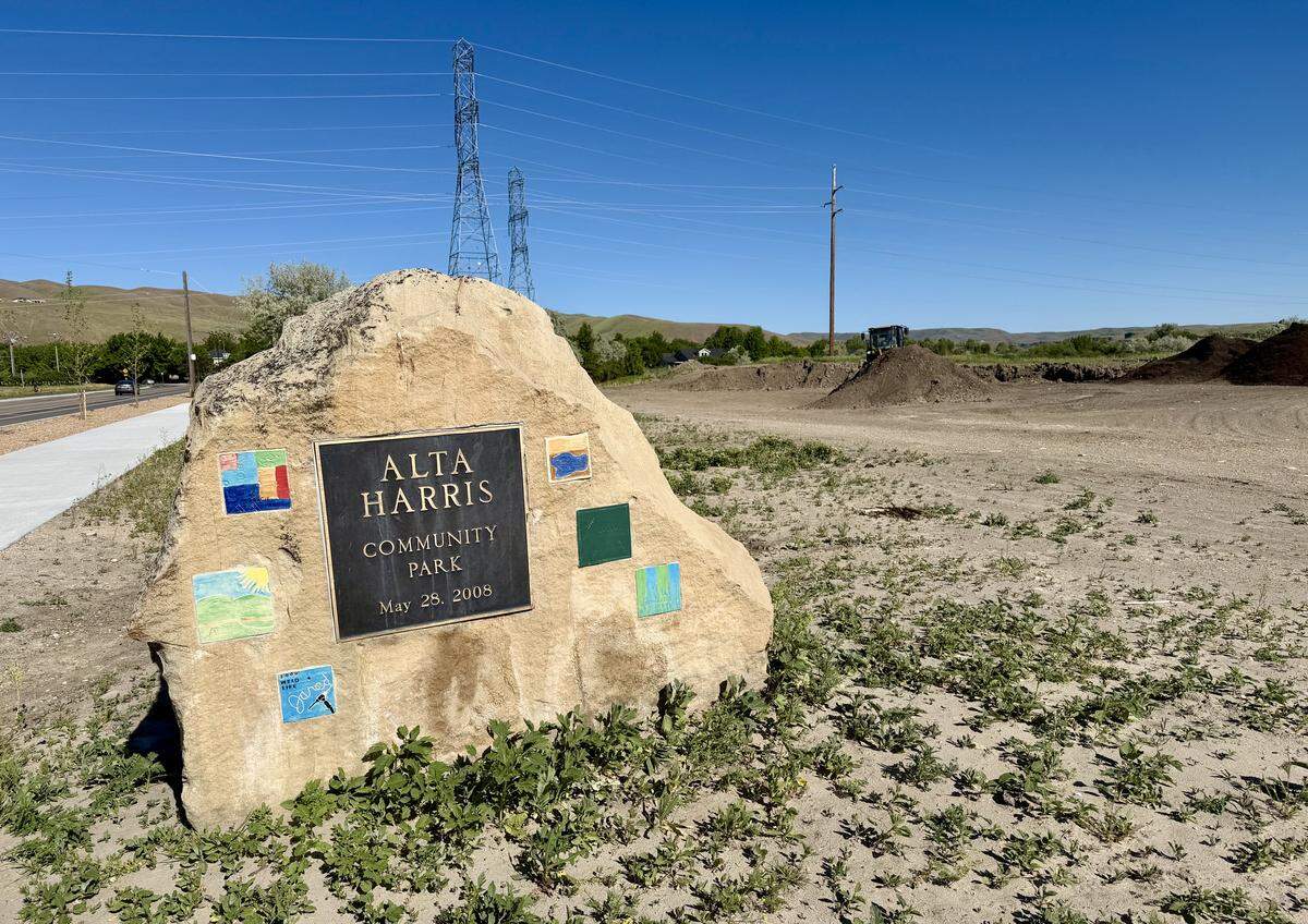 A donation from the Harris family could finally push Alta Harris Park to completion. The park was dedicated in 2008 but has been empty since. This was the state of the park on Thursday.