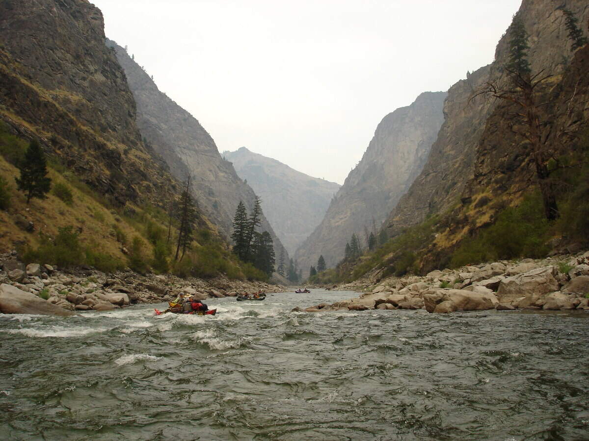 The final twenty miles of the Middle Fork of the Salmon River is Impassable Canyon, one of North America’s deepest, wildest ravines.