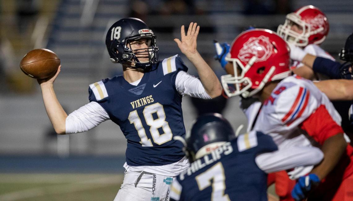 Middleton quarterback Ky McClure returns for his senior season after leading all 4A passers last fall.