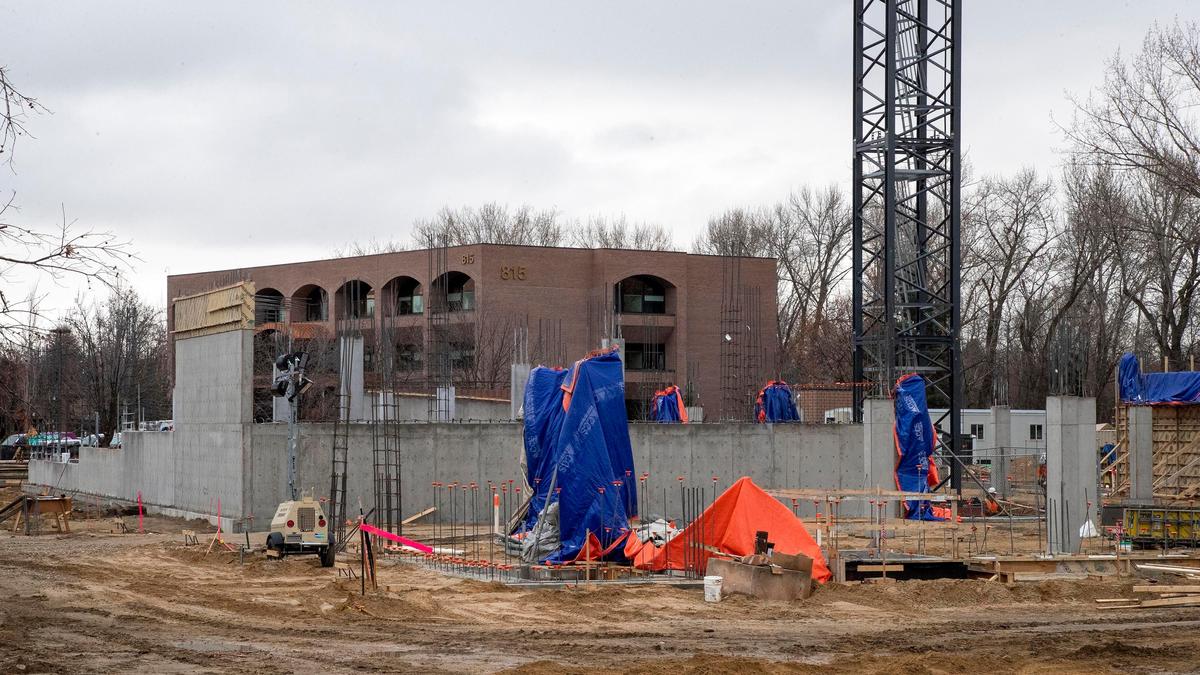 Construction on the Park Place Apartments at 749 E. Park Blvd. will continue into 2020.