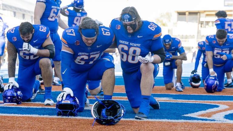 Boise State has competition at center, left guard. One lineman can do both