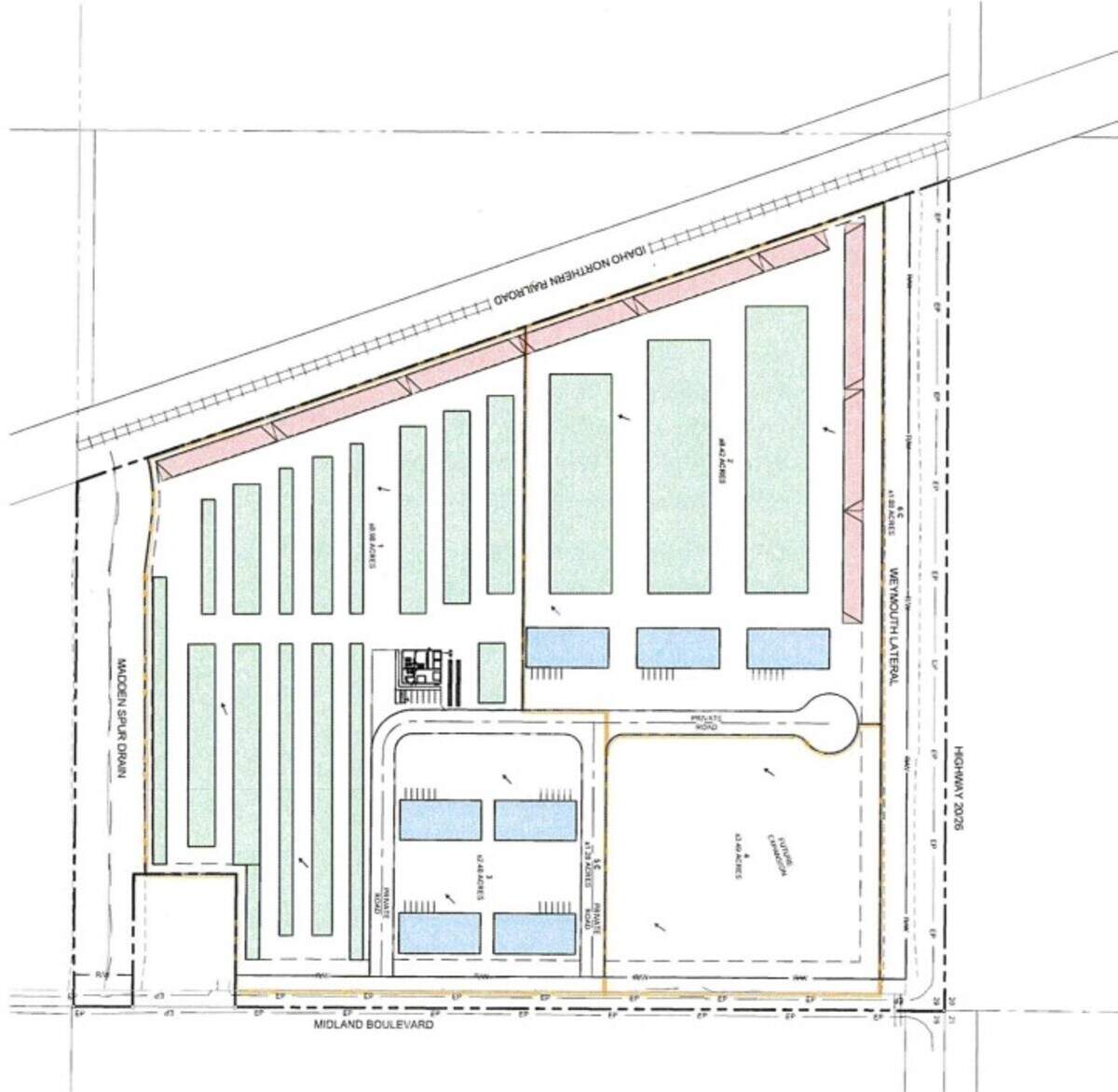 James Gibson of Eagle has applied to build a self-storage business at the southwest intersection of Highway 20/26 and Midland Boulevard.