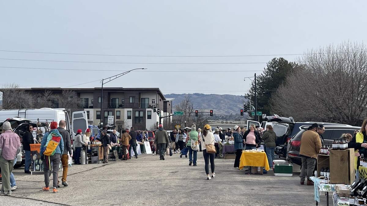The Feb. 14 farmers market pop-up near the Ann Morrison park in downtown Boise.