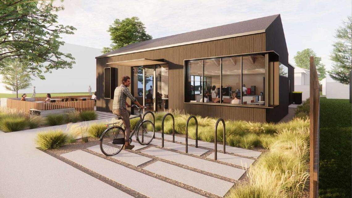 The 1,200-square foot cafe and market would include bike parking and be easily accessible from 15th Street.