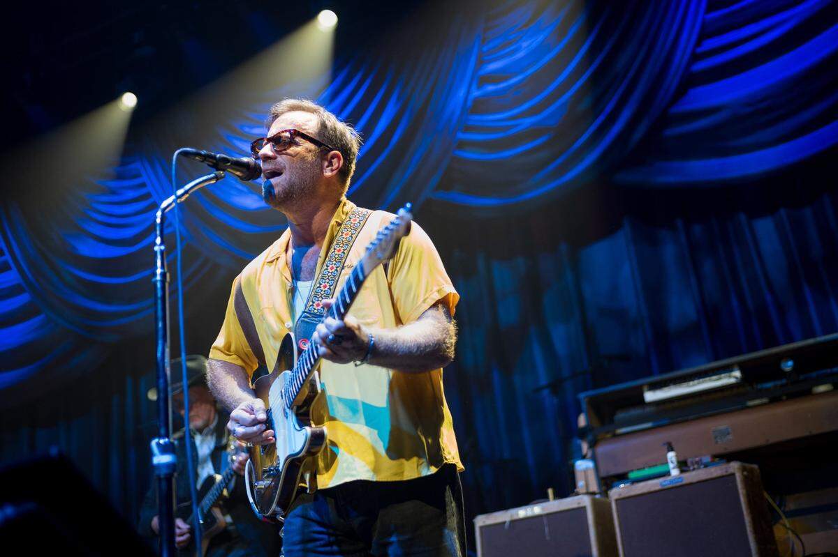 Dan Auerbach of The Black Keys performs during the Tell Everybody! record release show at Brooklyn Bowl in Nashville, Tenn., Wednesday, Aug. 9, 2023.