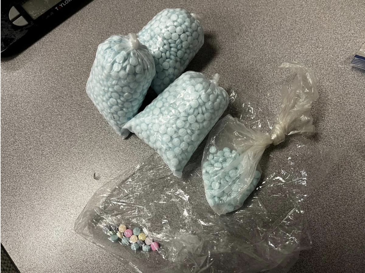 Caldwell police recovered 1,500 fentanyl pills, four pounds of crystal meth, hallucinogenic mushrooms two “illegally possessed firearms,” ammunition, paraphernalia and other evidence “commonly associated with trafficking narcotics.”