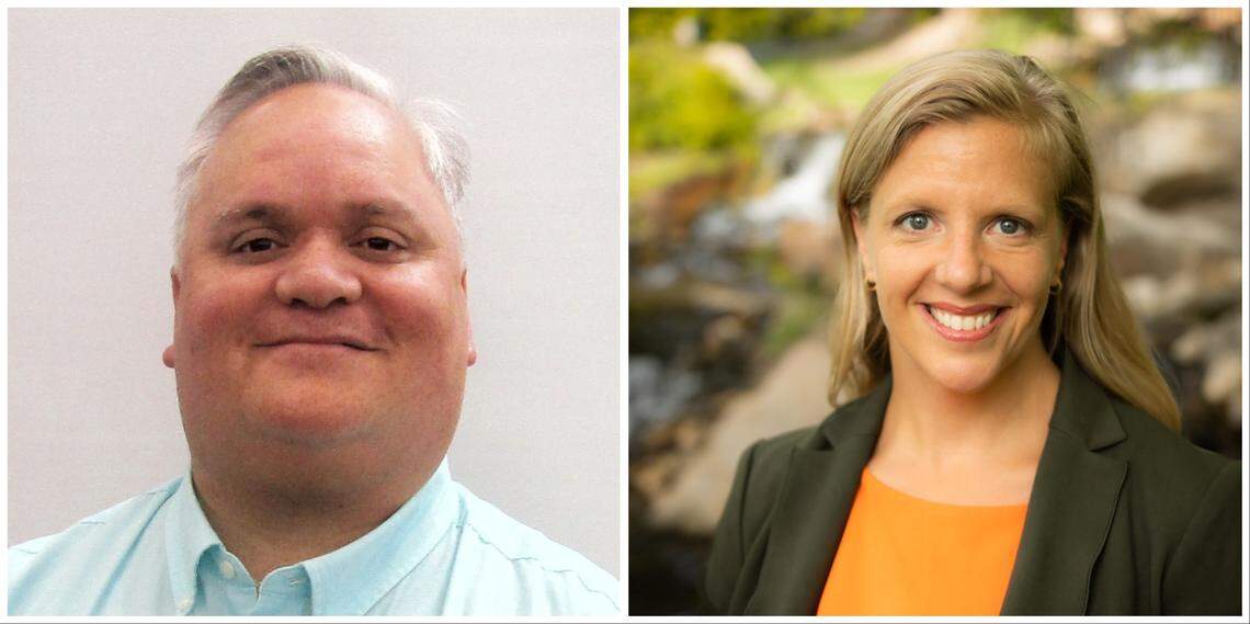 Lucas Baclayon and Susie Schuetz, West Ada School Board candidates in Zone 2.