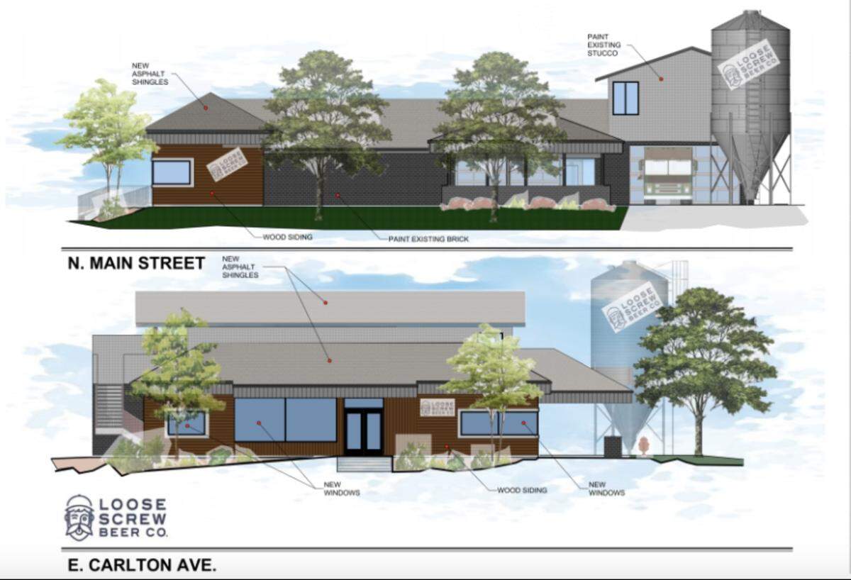 Loose Screw Beer Co. plans to move its beer production, taproom and event space to a new location at 105 E. Carlton Ave. in Meridian. Here’s a rendering of the proposal.