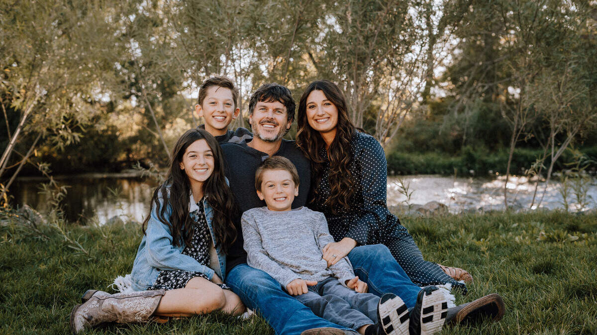 The Coulter family of Melba, with Gianna, 13, at left, dad and mom Logan and Mehri and her two brothers Heston and Callum. Gianna has been diagnosed with PANS.