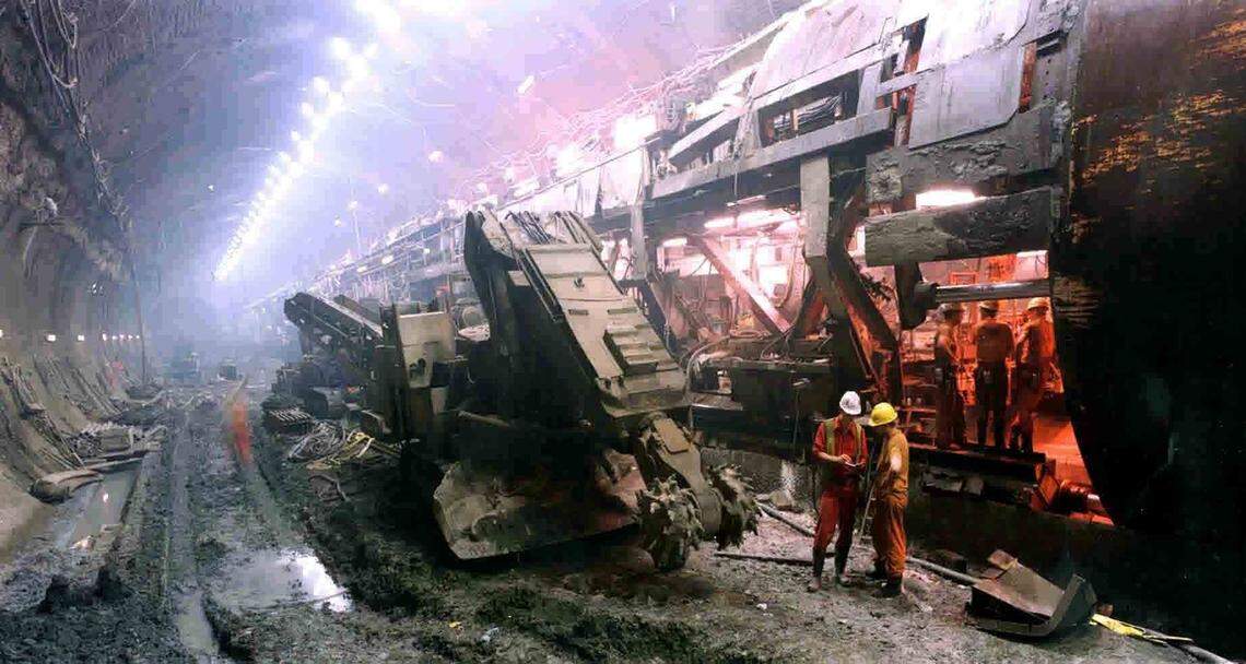 Eleven tunnel-boring machines were used to build the English Channel Tunnel, which consists of two passenger tunnels, a service tunnel and nearly 700 underground openings and passageways. Jack Lemley called it his most memorable project. “We finished it on time and on budget,” he said in a 2011 Statesman interview.