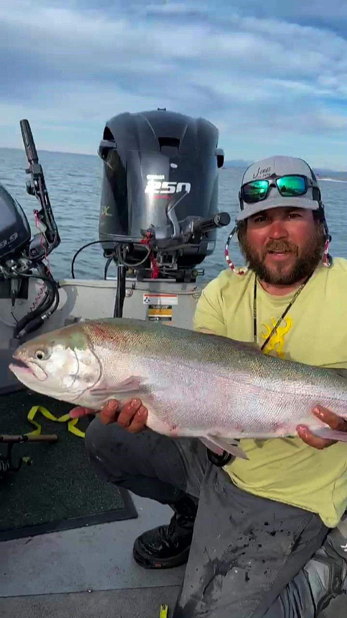 Brett Jones, of Rock Springs, Wyoming, landed a 31.25-inch trout at American Falls Reservoir, setting a new state catch-and-release record.
