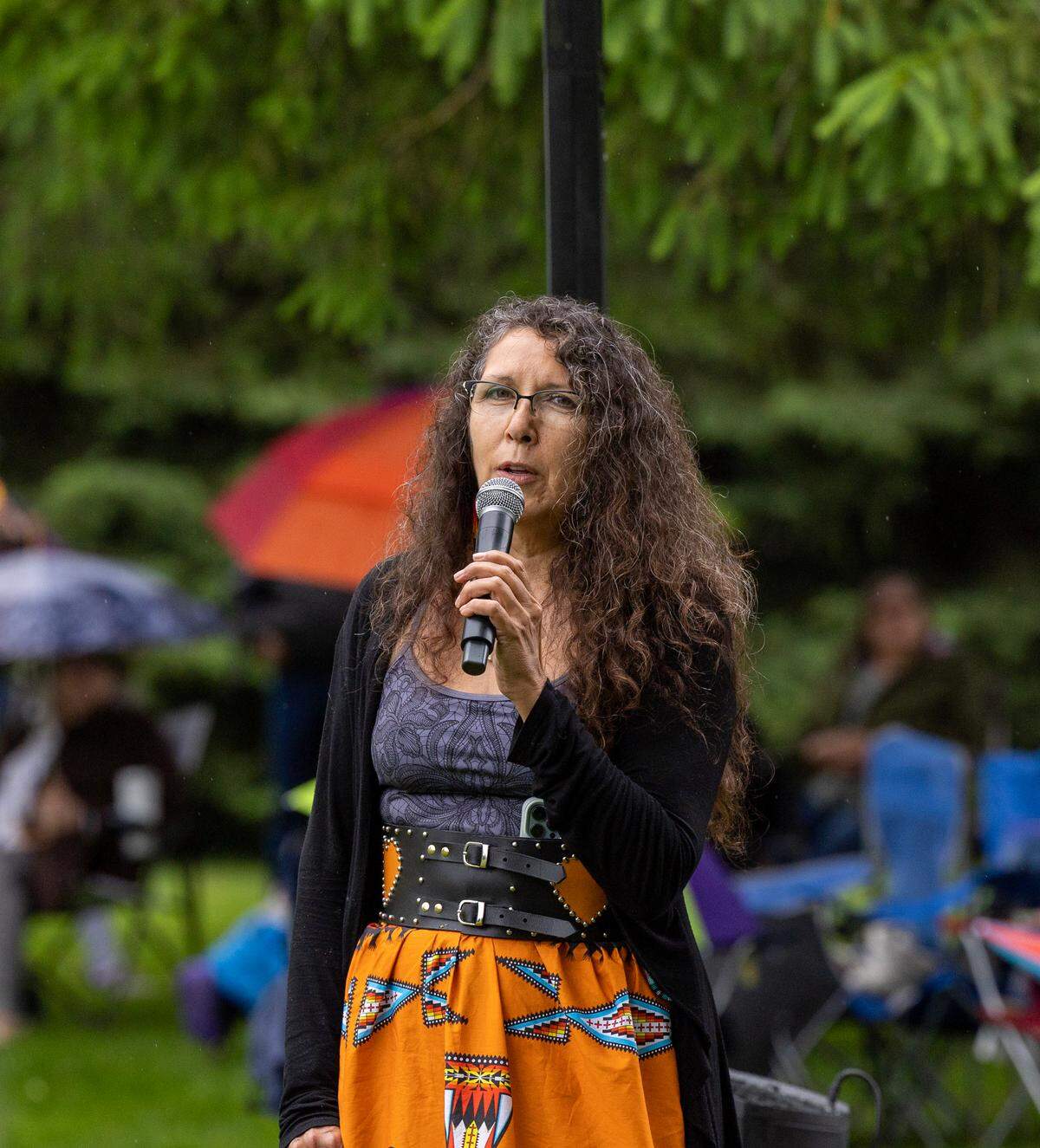 Antoinette Cavanaugh, a member of the Shoshone-Paiute Tribe, speaks about the creation of a new nonprofit called embers of the five tribes formed a nonprofit, called the Original Boise Valley People LLC.