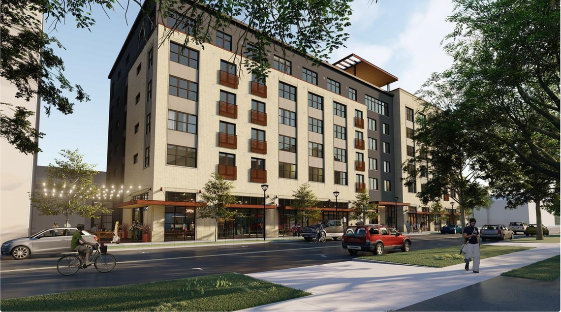 The Lucy, located at 512 W. Grove St., opened in 2020 and offers a great view of the Boise Foothills as well as the Capitol Building.