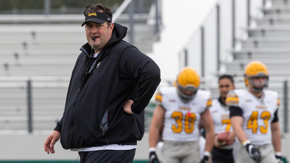 University of Idaho football coach Jason Eck gave Treasure Valley Vandal fans a preview of his 2022 team at Eagle High School on Saturday.