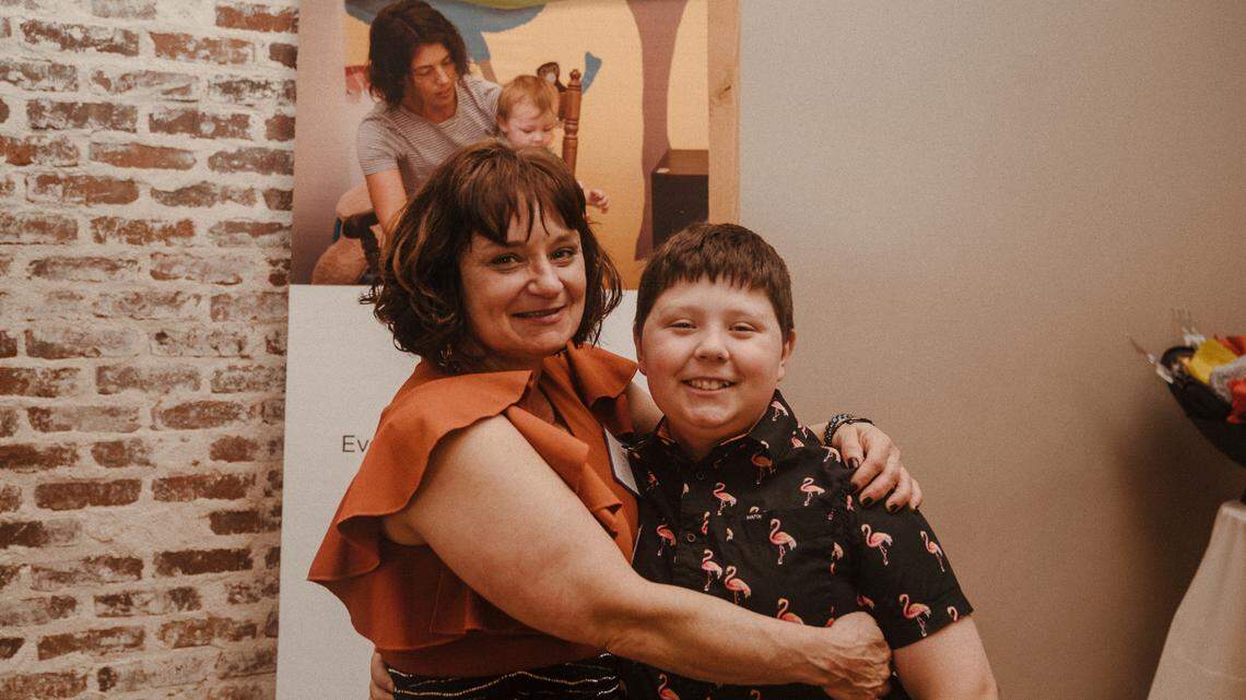 Mindy Wilson and her son, Valor.