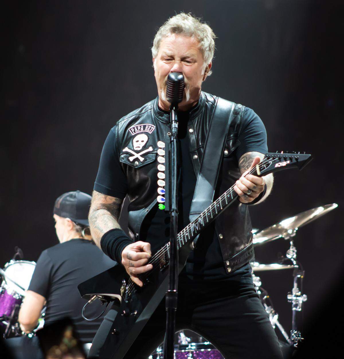 Singer-guitarist James Hetfield of Metallica performs Nov. 28, 2018, at Taco Bell Arena in Boise.